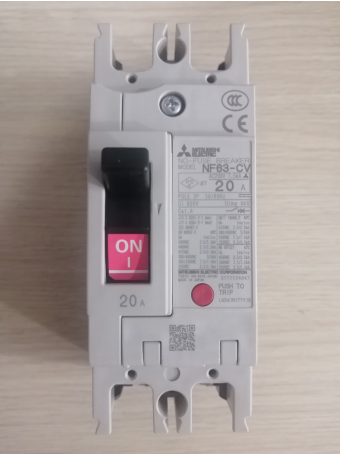 MCCB MITSUBISHI 2P 20A 7.5kA ( NF63-CV )