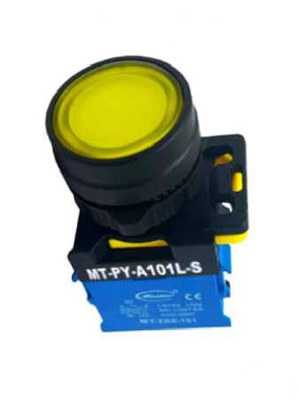 Nút nhấn RESET có đèn MASTER màu vàng loại tự nhả ( MT-PY-A101L-S )