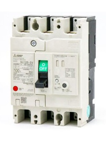 ELCB MITSUBISHI 3P 15A 50kA 30mA hoặc 1.2.500mA ( NV125-HV )