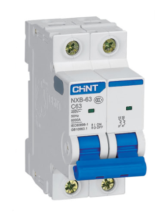 MCB CHINT 2P 63A 6kA ( NXB-63 )