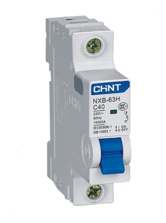 MCB CHINT 1P 63A 10kA ( NXB-63H )