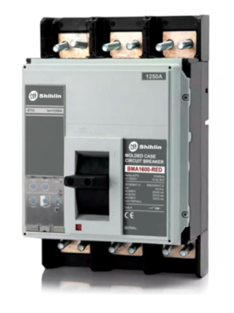 MCCB SHIHLIN 3P 1000A 70kA chỉnh dòng điện tử 0.4~1.0*In loại không thanh đồng ( BMA1000-RED )