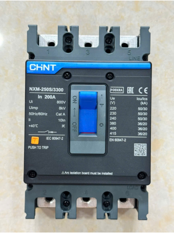 MCCB CHINT NXM-250S/300 3P 200A 36kA