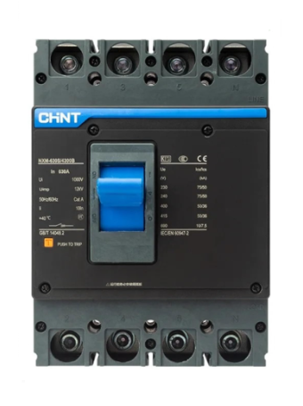 MCCB CHINT 4P 500A 50kA ( NXM-630S/4300B )