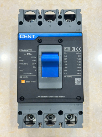 MCCB CHINT 3P 315A 50kA ( NXM-400S/3300 )
