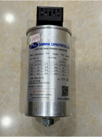 Tụ bù khô SAMWHA 3P 5KVAr 440V ( RMC-4450050KT )