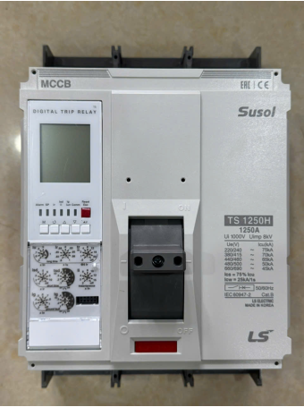 MCCB LS 3P 1250A 70kA chỉnh dòng điện tử 7 bước từ 0.4~1.0 x In ( TS1250H )