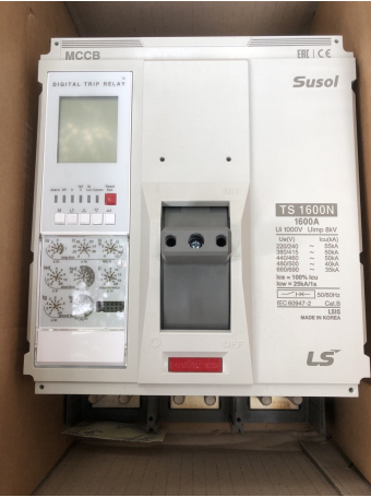 MCCB LS 3P 1600A 50kA chỉnh dòng điện tử 7 bước từ 0.4~1.0 x In ( TS1600N ) 