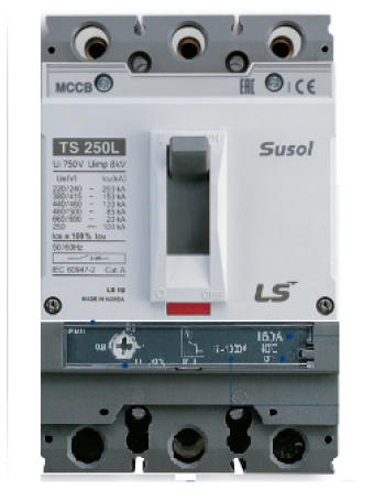 MCCB LS 3P 100A 50kA chỉnh dòng 0.8-0.9-1.0 x In ( TS100N FMU100 )