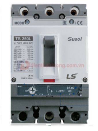 MCCB LS 3P 160A 50kA chỉnh dòng 0.8-0.9-1.0 x In ( TS250N FMU250 )