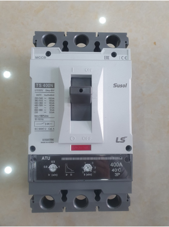 MCCB LS 3P 400A 65kA chỉnh dòng nhiệt 0.8->1.0 x In và dòng ngắn mạch 5->1.0 x In ( TS400N ATU400 )