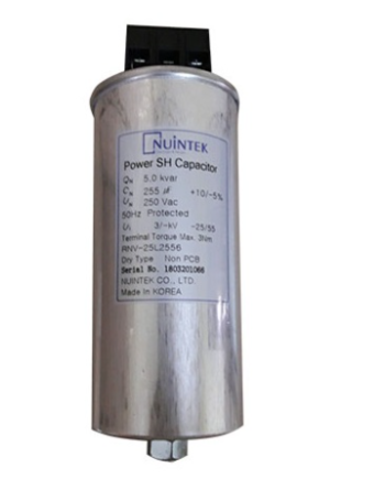 Tụ bù khô NUINTEK 1P 5KVAr 250V ( RNV-25L2556 )