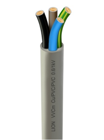 Dây điện tròn mềm LION VVCm 4x8mm2 - 600V