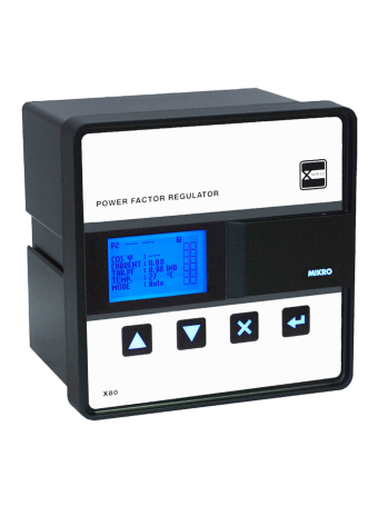 Bộ điều khiển tụ bù 08 cấp MIKRO X80-PFR80P1-240-50 ( 8 cấp 1CT ) 